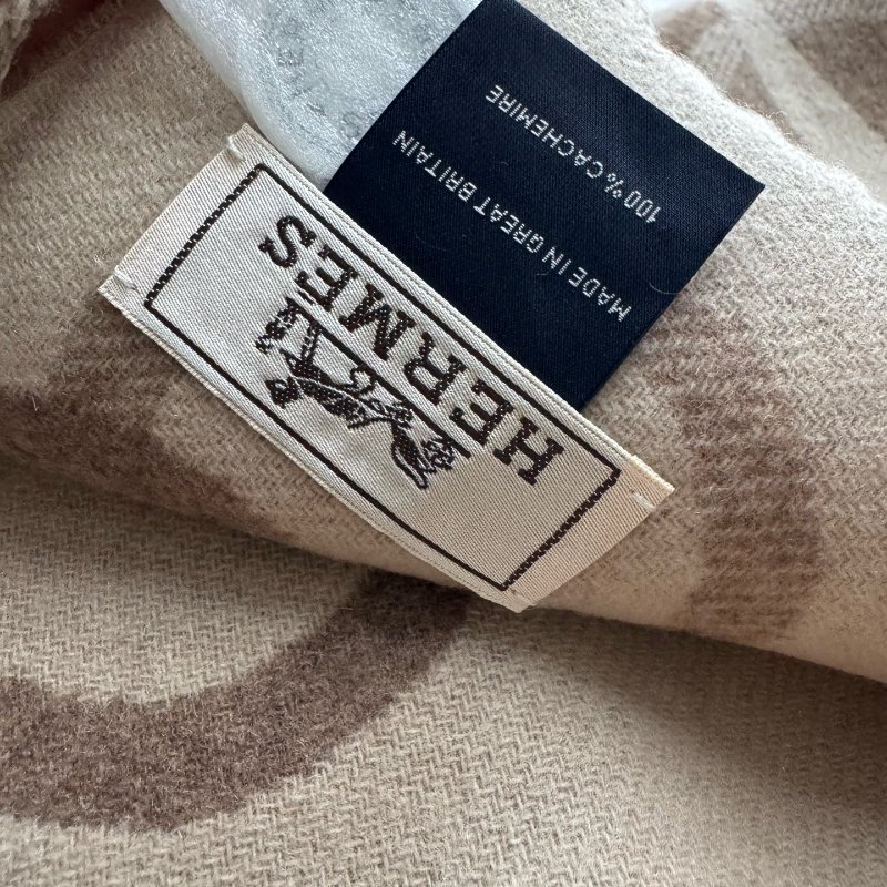 Hermes 愛馬仕山羊絨圍巾 全新帶吊牌 170*25cm-2