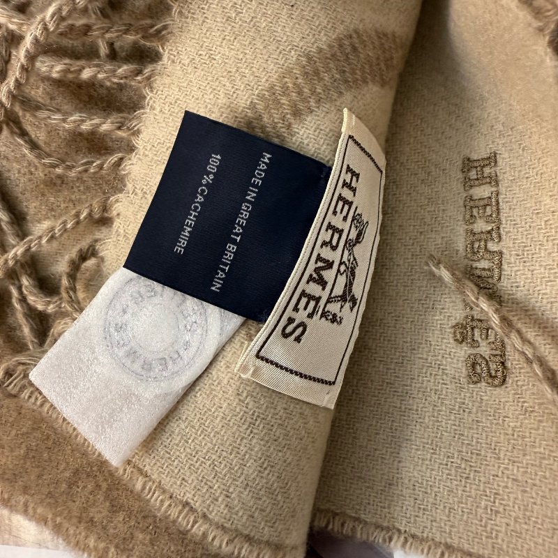 Hermes 愛馬仕山羊絨圍巾 全新帶吊牌 170*25cm-5