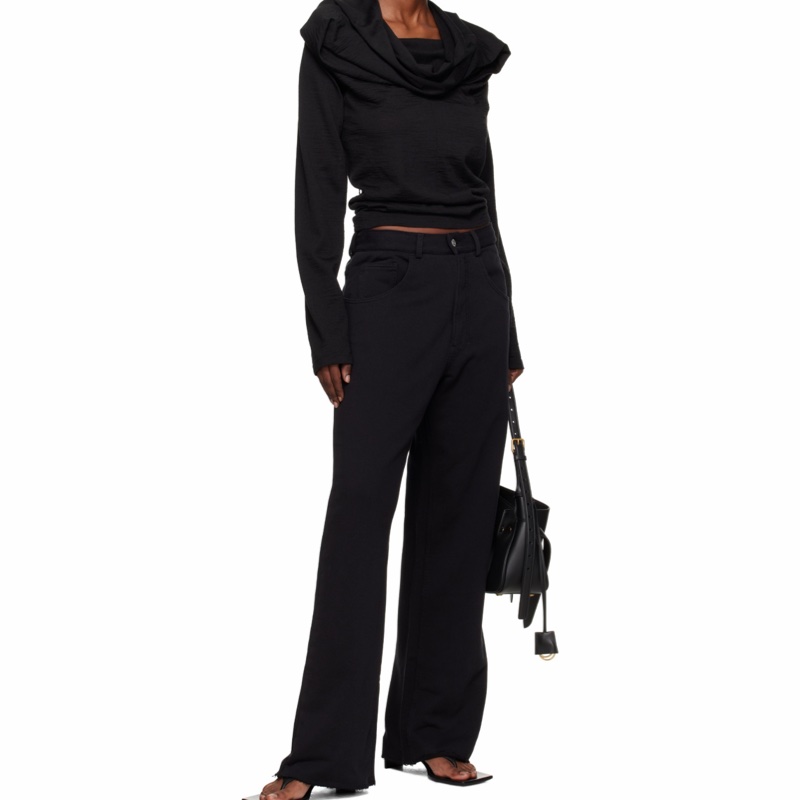 Mm6 Maison Margiela 女士 平紋針織長袖上衣XXS XS S M L XL XXL碼模特身高 177 cm，所穿尺碼 XS 查看尺碼表-3