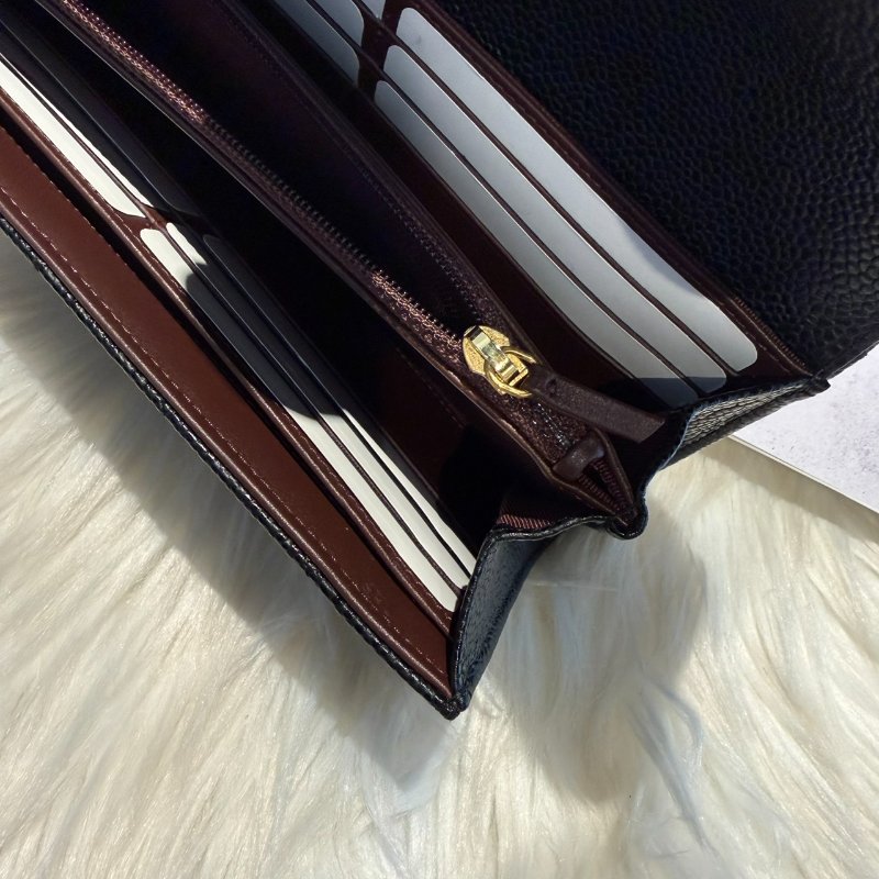 全新 香奈兒經典CF金釦長夾-6