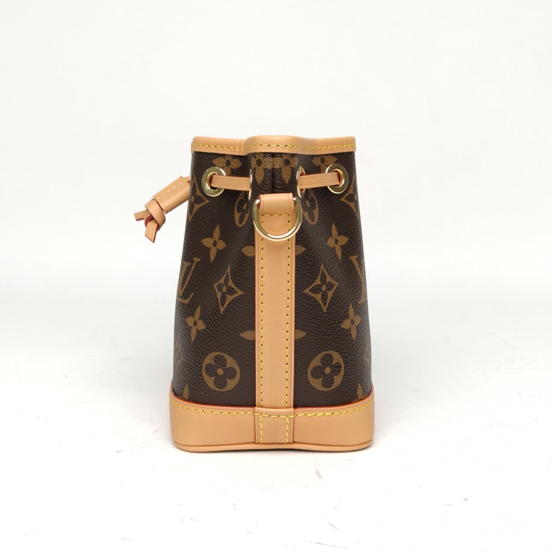 LOUIS VUITTON NOÉ水桶包Nano13可拆卸肩帶老花PVC肩背包晶片-1
