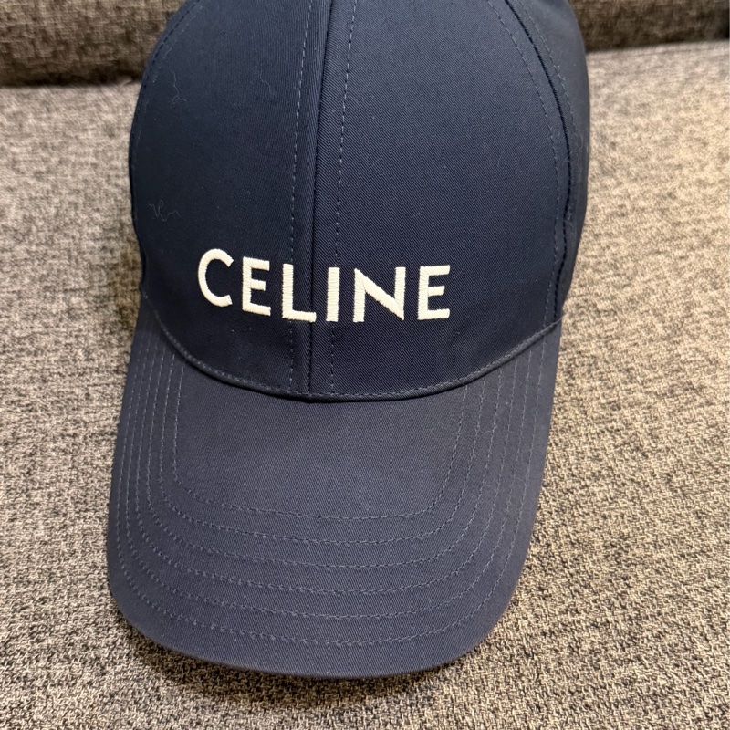 CELINE 藏藍色棒球帽 尺寸：L（男/女皆可）-0