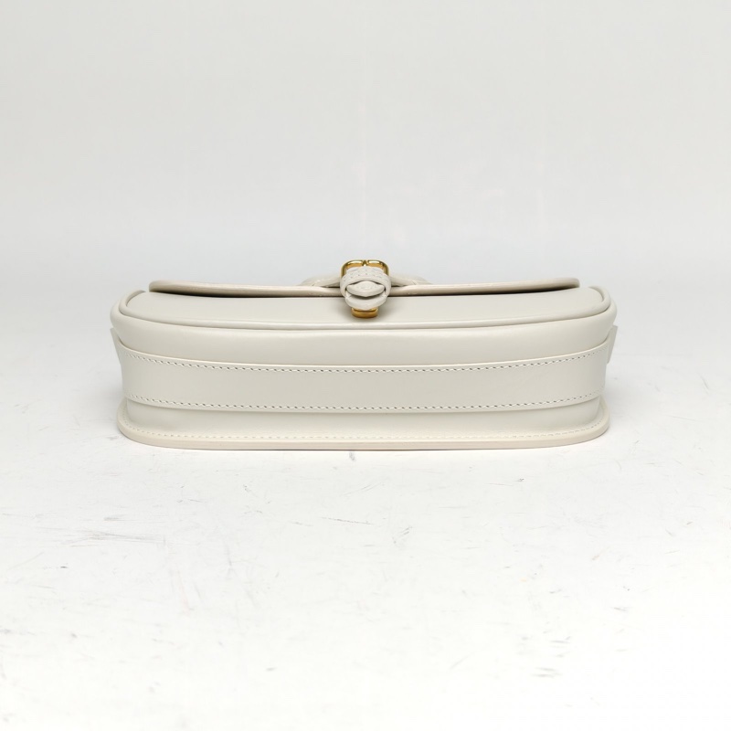 DIOR BobbyEast-West21白色牛皮金扣2022肩背包-3