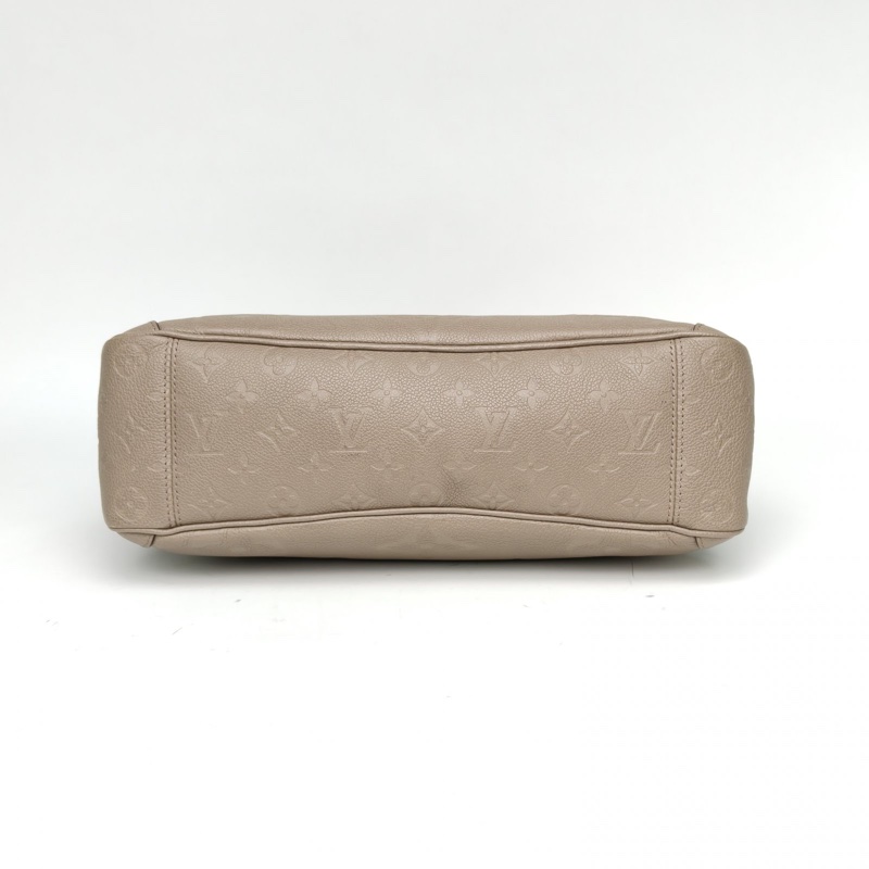 LOUIS VUITTON Trianon中號手袋灰色牛皮金扣晶片肩背包-3