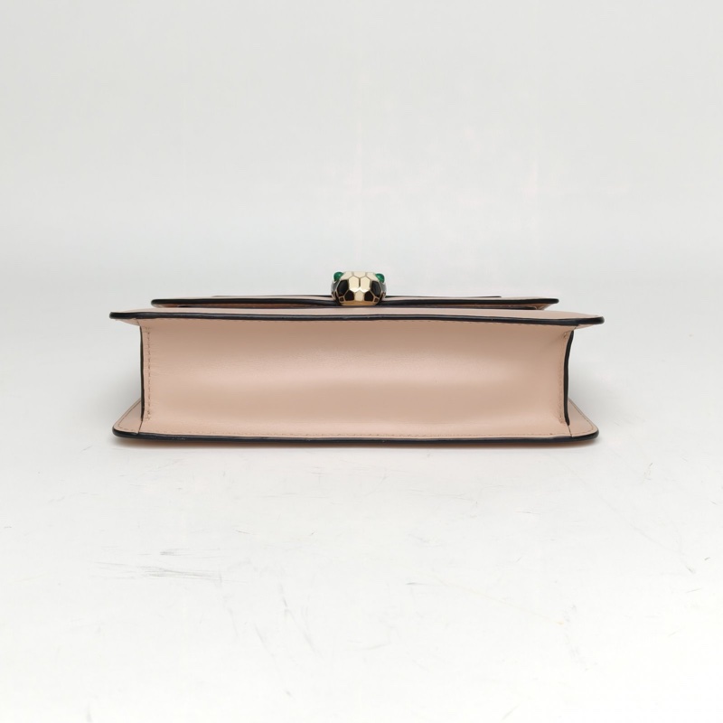 BVLGARI SerpentiForever蛇頭包woc22粉色牛皮肩背包-3