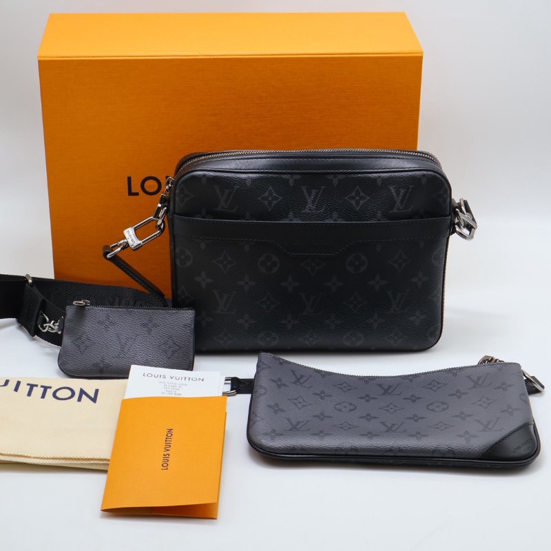 LOUIS VUITTON Trio三合一黑武士郵差包-25