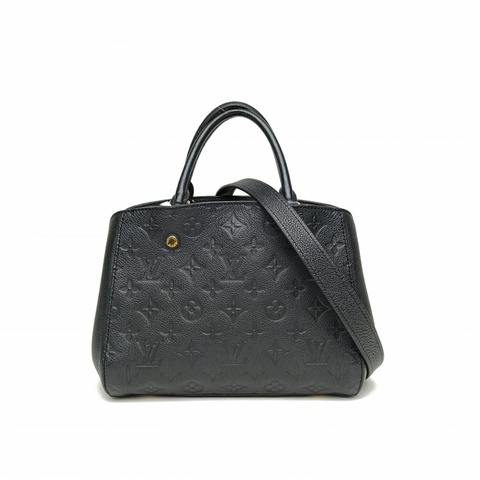 LOUIS VUITTON Montaigne蒙田BB29黑色牛皮金扣2015肩背包