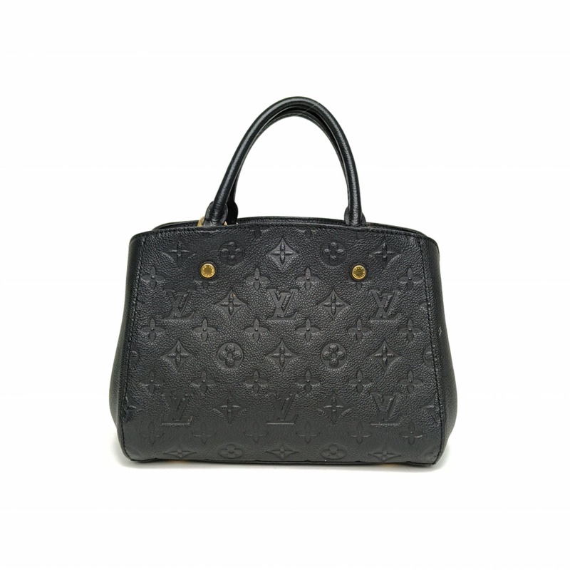 LOUIS VUITTON Montaigne蒙田BB29黑色牛皮金扣2015肩背包-2