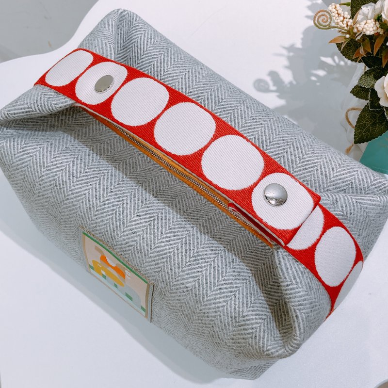 TW4735 Hermes 愛馬仕 飯盒包 大號 動物部落系列Animaux Blacks Case Large Cotton Granit-8