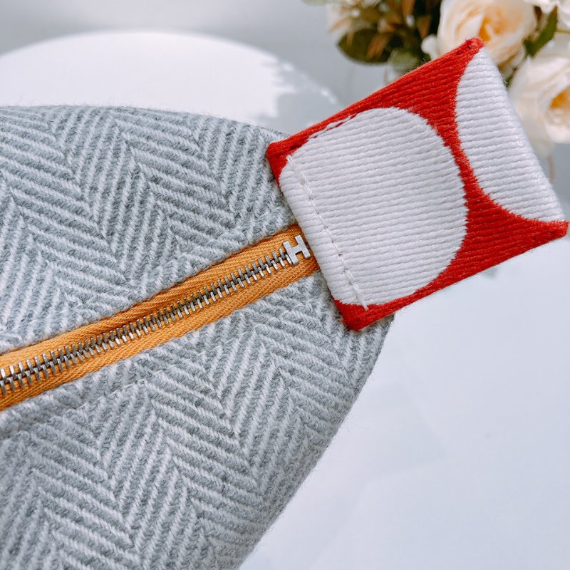 TW4735 Hermes 愛馬仕 飯盒包 大號 動物部落系列Animaux Blacks Case Large Cotton Granit-12