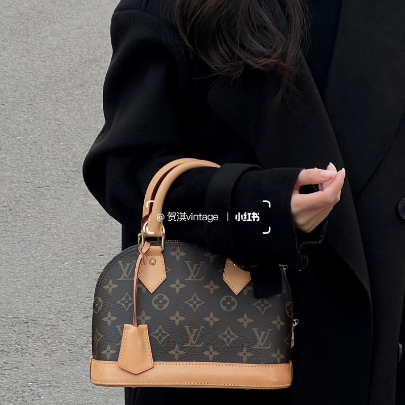 （超甜價！請把握🫶🏻🫶🏻）🏷LV 路易威登．Alma BB 老花貝殼包 M46990/客人寄賣-34