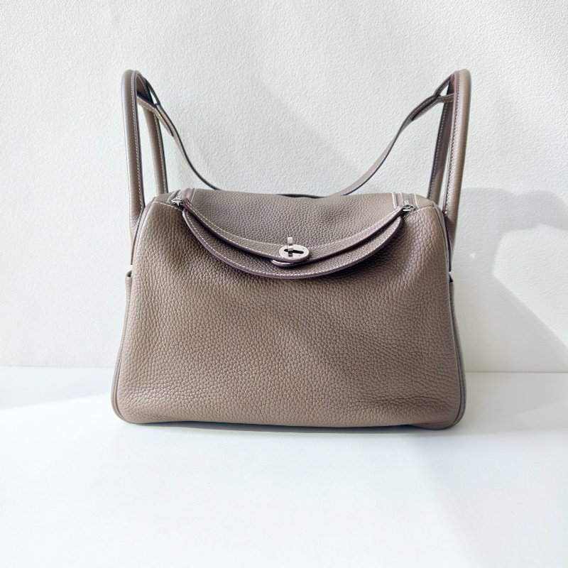 愛馬仕/Hermes 大象灰銀扣lindy30 c刻 2018年 尺寸：30×19×16cm 98新-0