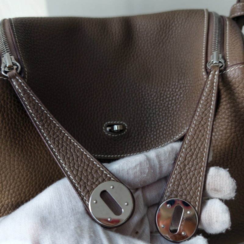 愛馬仕/Hermes 大象灰銀扣lindy30 c刻 2018年 尺寸：30×19×16cm 98新-15