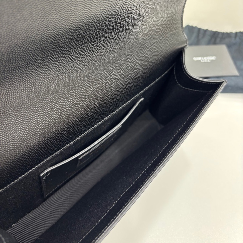 YSL 聖羅蘭 黑金魚子醬手拿包晚宴包 尺寸24*14 閒置-4