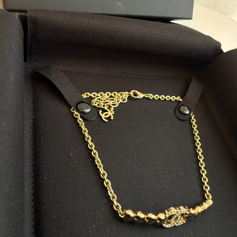 Chanel 淡金愛心項鍊 ❤️❤️❤️❤️-2