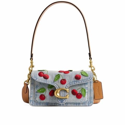 Coach 女士 Tabby 櫻桃刺繡單肩包均碼碼20cm*7cm*10.8cm