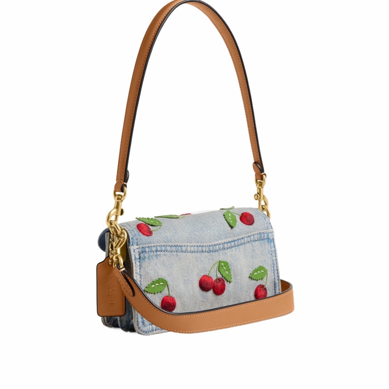 Coach 女士 Tabby 櫻桃刺繡單肩包均碼碼20cm*7cm*10.8cm-4