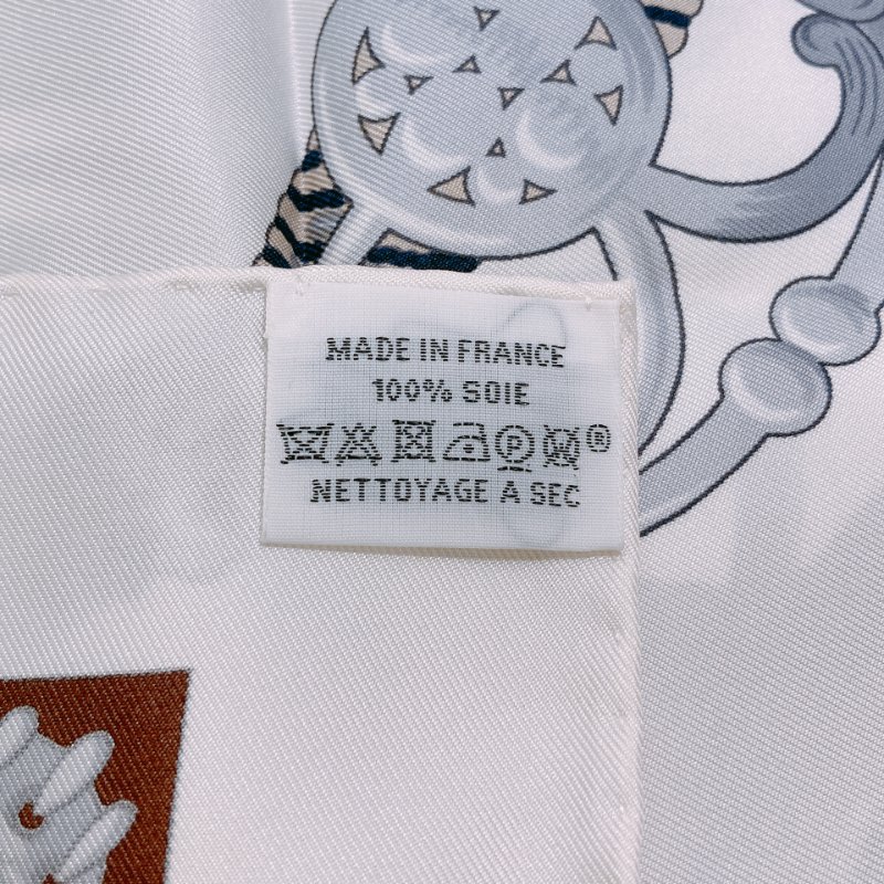 TW4734 Hermes 愛馬仕90絲巾 方巾 En Soie Carre 90 x 90 cm Cliquetis Silk Scarf-7