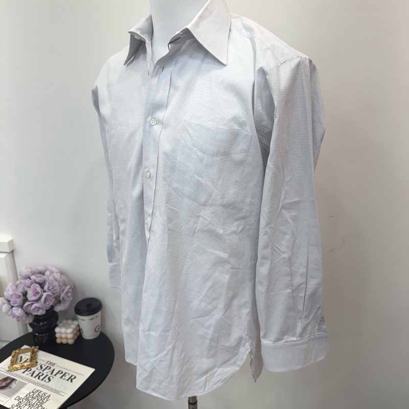 Celine 簡約淺藍色長袖襯衫👔 Vintage 二手 中古-4