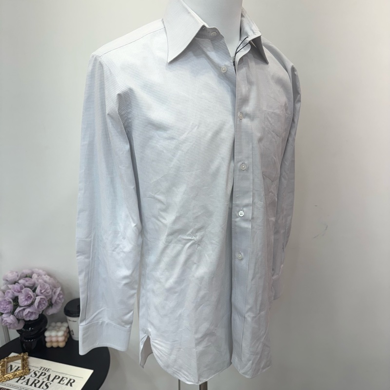 Celine 簡約淺藍色長袖襯衫👔 Vintage 二手 中古-5