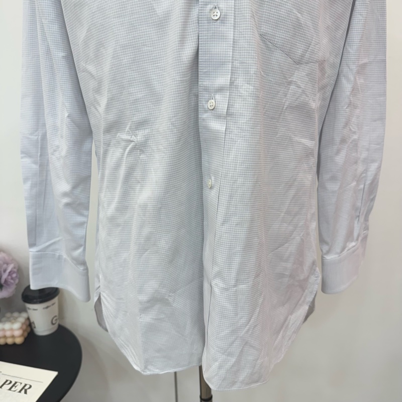 Celine 簡約淺藍色長袖襯衫👔 Vintage 二手 中古-7