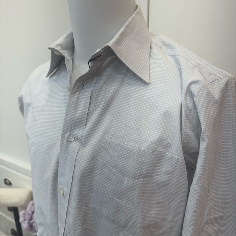 Celine 簡約淺藍色長袖襯衫👔 Vintage 二手 中古-8