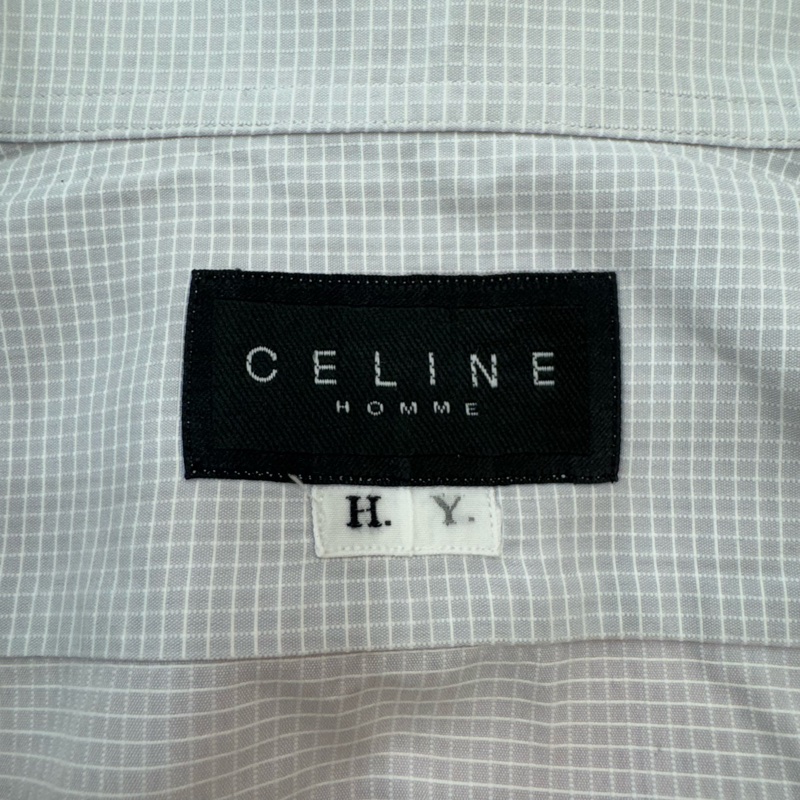 Celine 簡約淺藍色長袖襯衫👔 Vintage 二手 中古-13