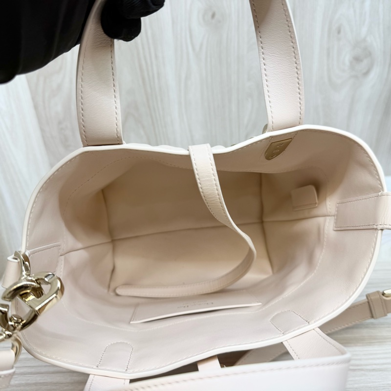 DIOR砂岩粉籐格紋小牛皮Toujours直式小型托特包M2835OSNW-6