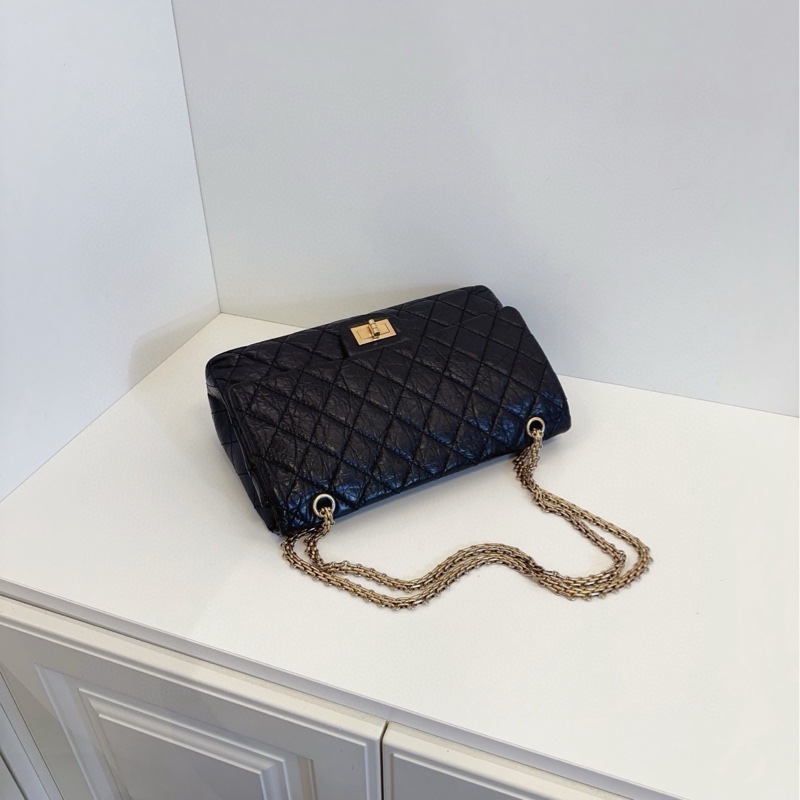 【98新🆕】Chanel  經典黑金雙蓋2.55 鏈條包 單肩包-4