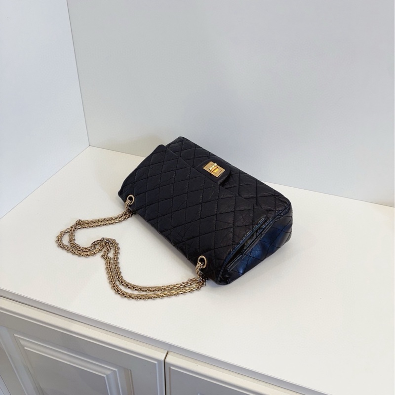【98新🆕】Chanel  經典黑金雙蓋2.55 鏈條包 單肩包-7