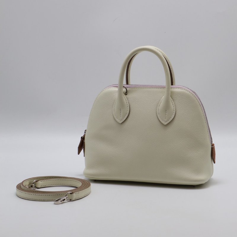 HERMES Mini bolide - 蘑菇白/夢幻紫/金棕 B-0