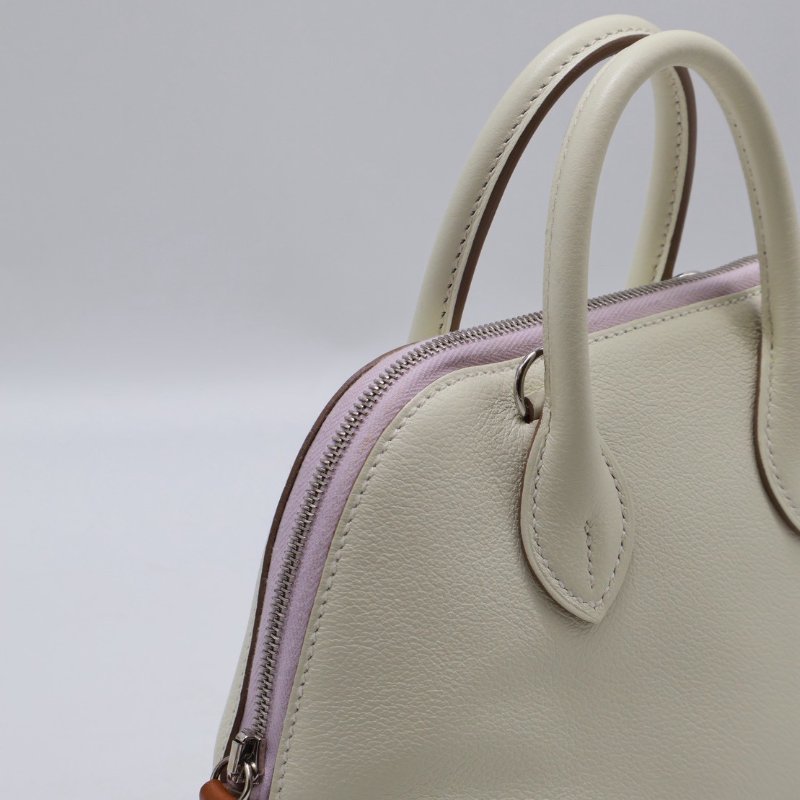HERMES Mini bolide - 蘑菇白/夢幻紫/金棕 B-7