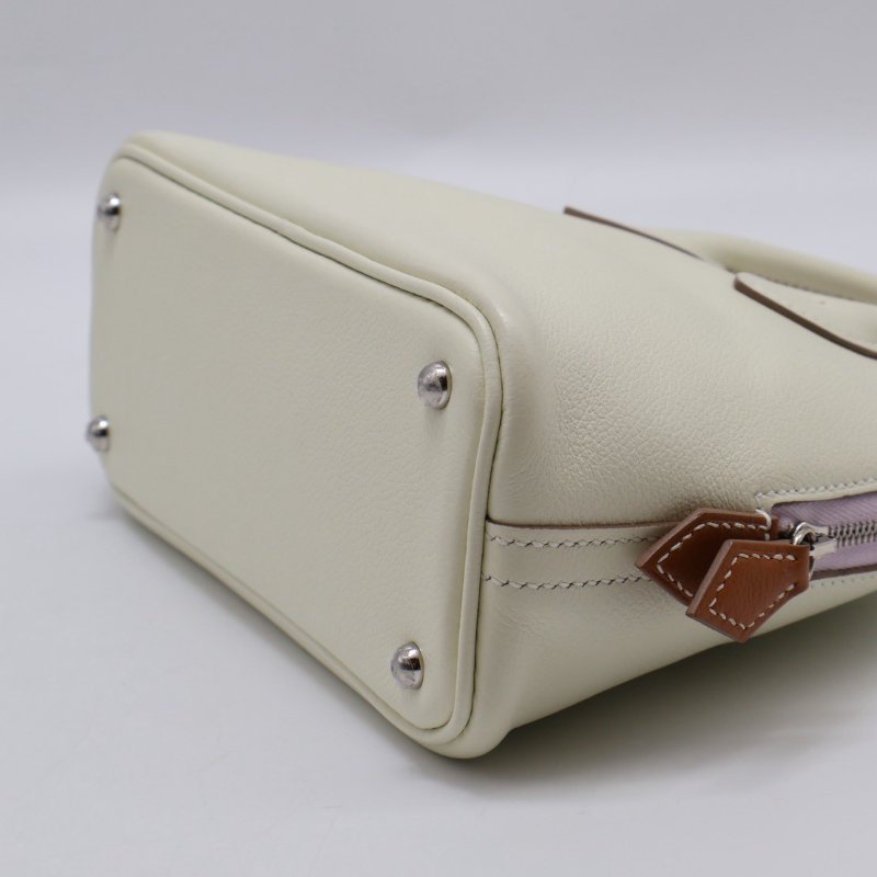 HERMES Mini bolide - 蘑菇白/夢幻紫/金棕 B-14