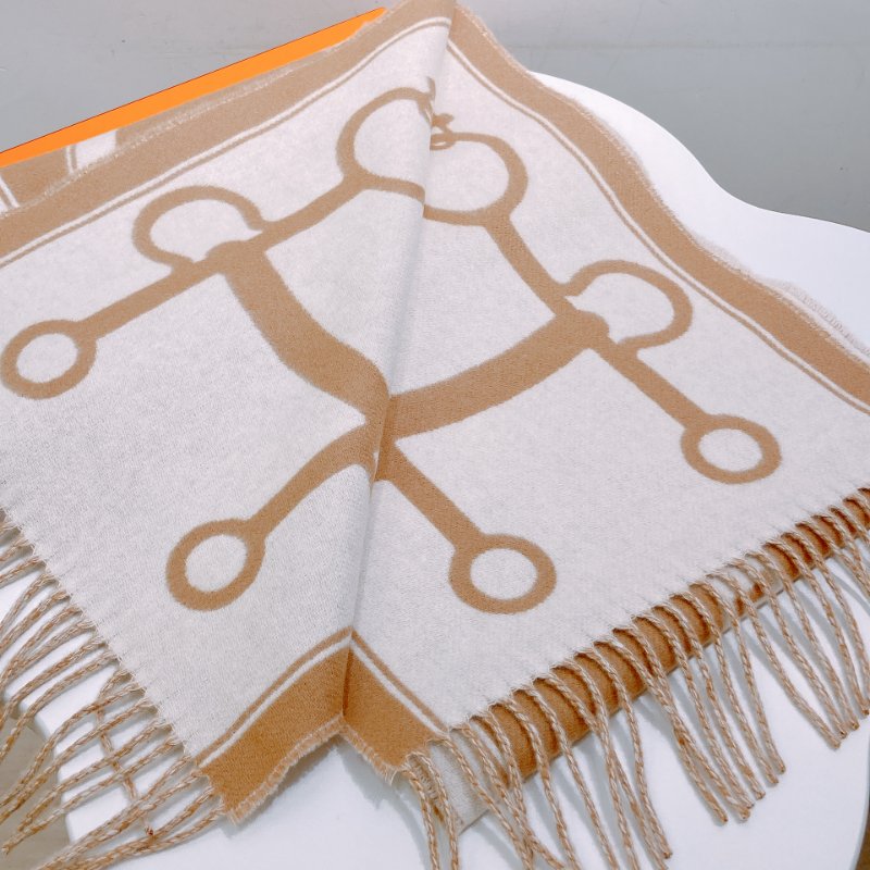 TW4733 Hermes 愛馬仕100%羊絨圍巾 Casaque Mors Scarf 30 x 160 cm-1