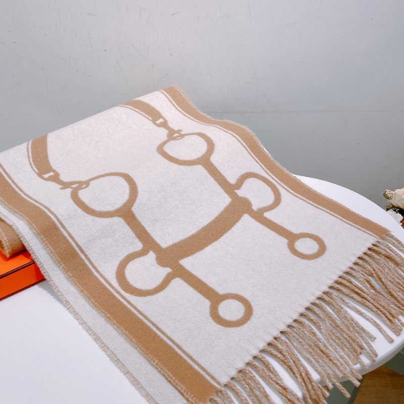 TW4733 Hermes 愛馬仕100%羊絨圍巾 Casaque Mors Scarf 30 x 160 cm-2