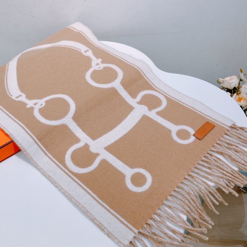 TW4733 Hermes 愛馬仕100%羊絨圍巾 Casaque Mors Scarf 30 x 160 cm-4