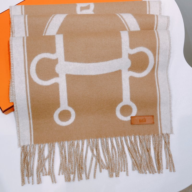 TW4733 Hermes 愛馬仕100%羊絨圍巾 Casaque Mors Scarf 30 x 160 cm-5