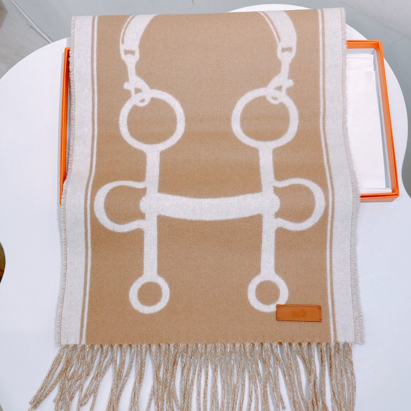 TW4733 Hermes 愛馬仕100%羊絨圍巾 Casaque Mors Scarf 30 x 160 cm-6