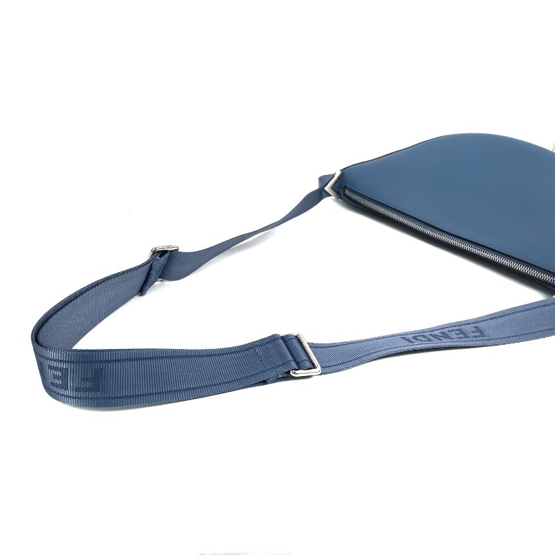 △ Fendi 芬迪 Melon Blue Calfskin Shoulder Bag 7VA635 藍色小牛皮肩背袋 -267000374-7