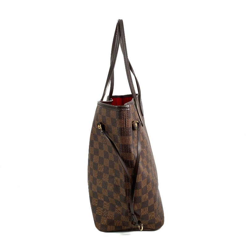 △ Louis Vuitton 路易威登 Neverfull Brown Coated Canvas Damier Tote Bag N51105 啡色塗層帆布經典棋盤格紋托特袋 N51105 -267000651-3