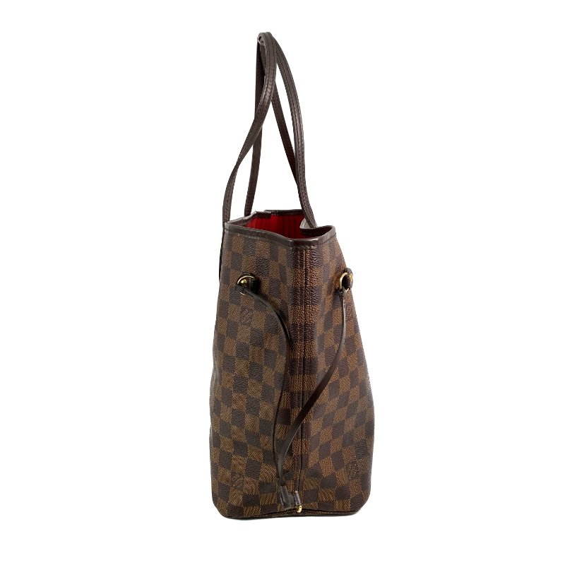 △ Louis Vuitton 路易威登 Neverfull Brown Coated Canvas Damier Tote Bag N51105 啡色塗層帆布經典棋盤格紋托特袋 N51105 -267000651-4