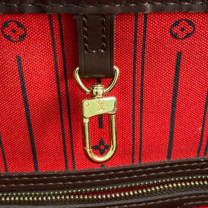 △ Louis Vuitton 路易威登 Neverfull Brown Coated Canvas Damier Tote Bag N51105 啡色塗層帆布經典棋盤格紋托特袋 N51105 -267000651-13