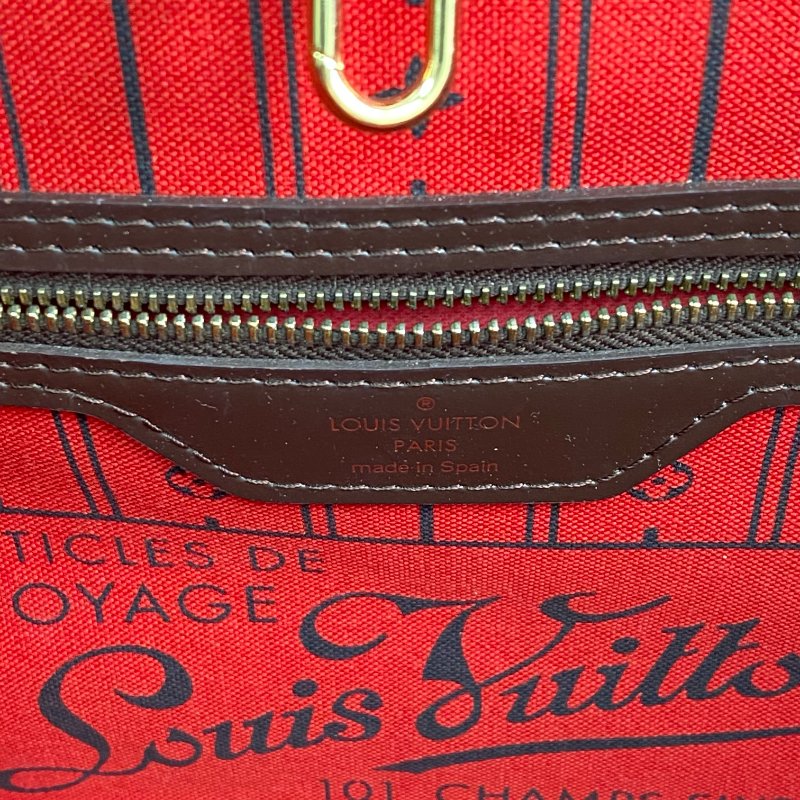 △ Louis Vuitton 路易威登 Neverfull Brown Coated Canvas Damier Tote Bag N51105 啡色塗層帆布經典棋盤格紋托特袋 N51105 -267000651-14