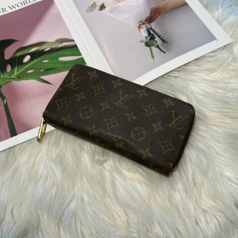 LV 經典老花長夾 (內裡酒紅)