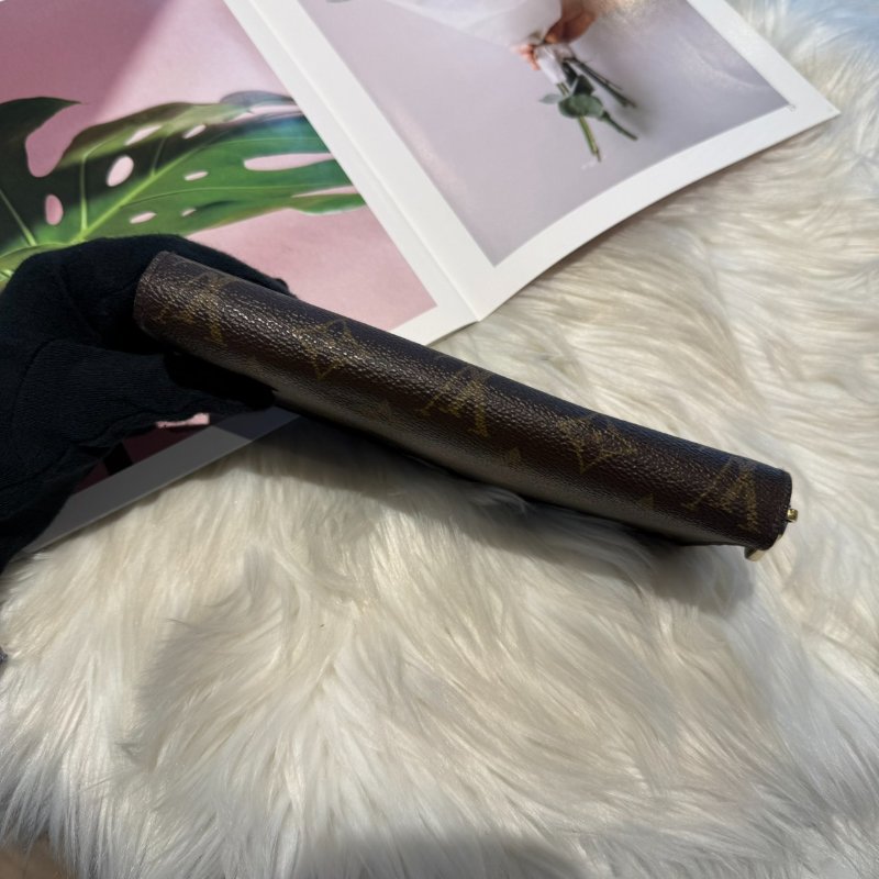 LV 經典老花長夾 (內裡酒紅)-2