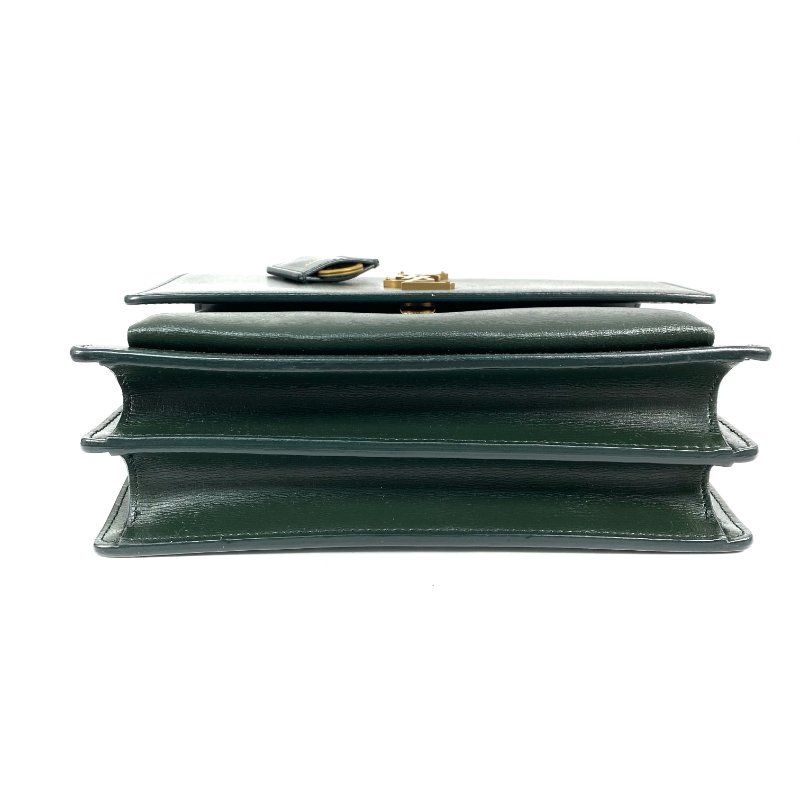 △ Saint Laurent 聖羅蘭 Sunset Green Calfskin Chain Shoulder Bag 綠色小牛皮鏈條肩背袋 -267001391-5