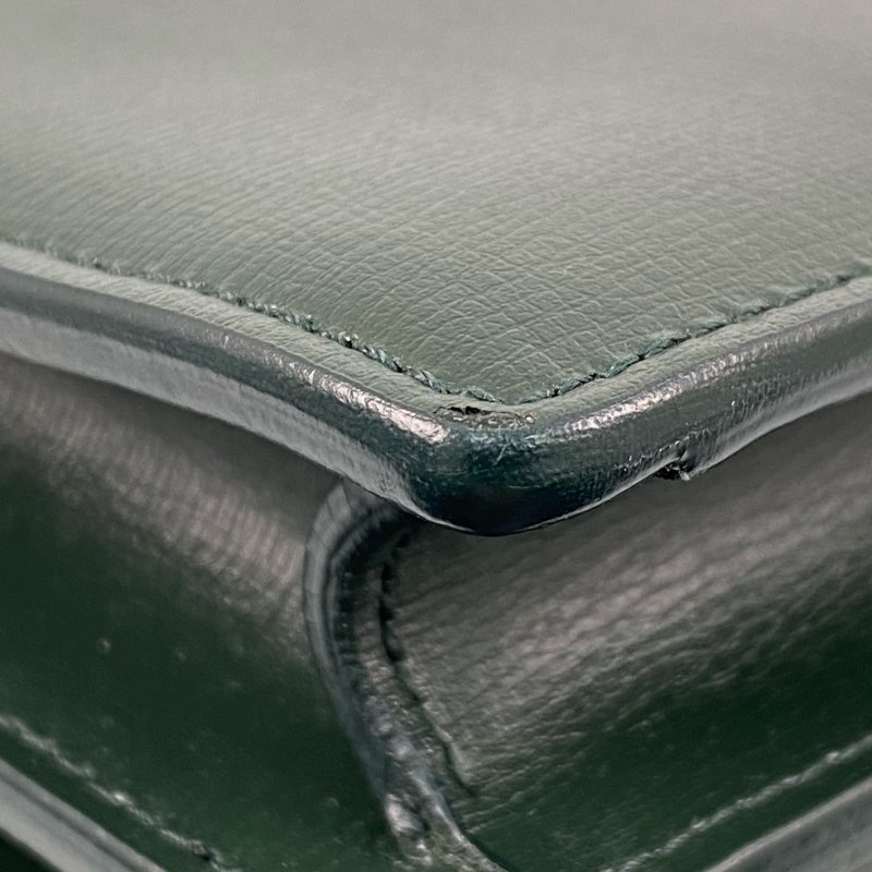 △ Saint Laurent 聖羅蘭 Sunset Green Calfskin Chain Shoulder Bag 綠色小牛皮鏈條肩背袋 -267001391-10