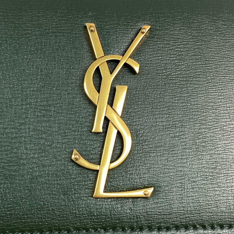 △ Saint Laurent 聖羅蘭 Sunset Green Calfskin Chain Shoulder Bag 綠色小牛皮鏈條肩背袋 -267001391-13