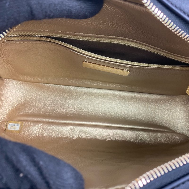 △ Chanel 香奈兒 Black Calfskin Gold Tone Metal Chain Shoulder Bag No.28 AS0773 黑色小牛皮金色金屬鏈條肩背袋 No.28 AS0773 -267001427-15