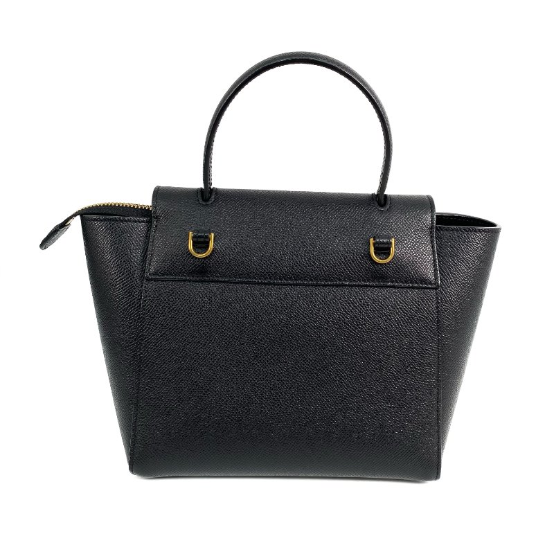 △ Celine 思琳 Nano Belt Bag Black Calfskin 2Way Bag 黑色小牛皮兩用袋 -267001539-2
